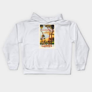 Cannes - Côte d'Azur France Vintage Poster 1935 Kids Hoodie